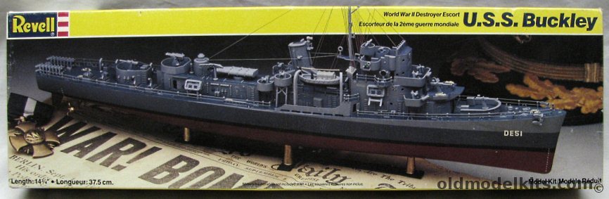 Revell 1/249 USS Buckley DE51 Destroyer Escort, 5024 plastic model kit